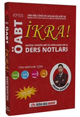 Dijital Hoca ÖABT Din Kültürü ve Ahlak Bilgisi Hafıza Teknikleri ve Kodlamalarla İKRA Ders Notları - 1