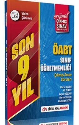 Dijital Hoca 2023 ÖABT Sınıf Öğretmenliği Son 9 Yıl Orijinal Çıkmış Sınav Soruları Video Çözümlü - 1