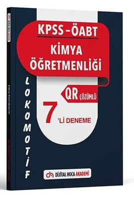 Dijital Hoca 2024 KPSS ÖABT Kimya Öğretmenliği Lokomotif Serisi QR Çözümlü 7`li Deneme - 1