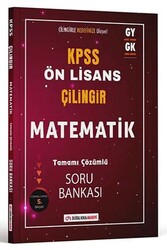 Dijital Hoca KPSS Ön Lisans Çilingir Matematik Tamamı Çözümlü Soru Bankası - Dijital Hoca