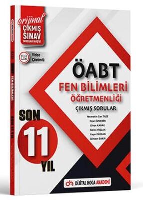 Dijital Hoca 2024 ÖABT Fen Bilimleri Son 11 Yıl Orijinal Çıkmış Sınav Soruları - 1