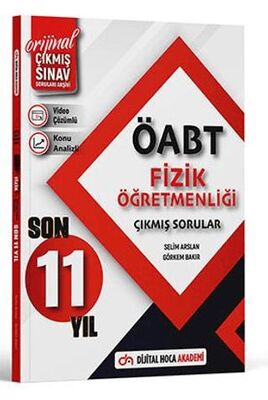 Dijital Hoca 2024 ÖABT Fizik Son 11 Yıl Orijinal Çıkmış Sınav Soruları Video Çözümlü-Konu Analizli - 1