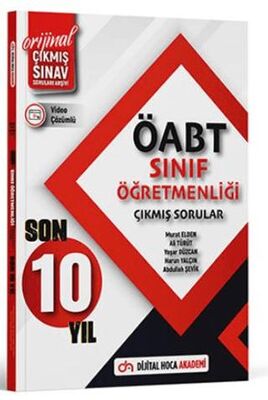 Dijital Hoca 2024 ÖABT Sınıf Öğretmenliği Son 10 Yıl Orijinal Çıkmış Sınav Soruları Video Çözümlü - 1