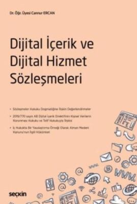 Dijital İçerik ve Dijital Hizmet Sözleşmeleri - 1