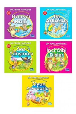 Dik ve Temel Harflerle Eğlenceli Hayvan Öyküleri 5 Kitap Takım kapağı
