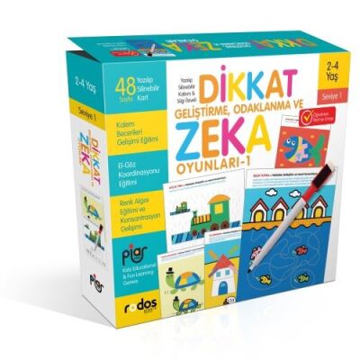 Dikkat Geliştirme, Odaklanma ve Zeka Oyunları - Seviye 1 - 1