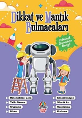 Dikkat Ve Mantık Bulmacaları - Mor Kitap - 1