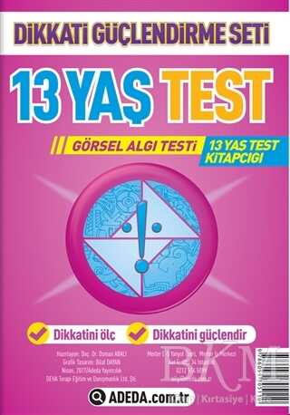 Dikkati Güçlendirme Seti 13 Yaş Test - Adeda Yayınları