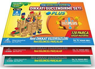 Dikkati Güçlendirme Seti Plus 3 Kitap Materyalsiz - 6 Yaş - 1