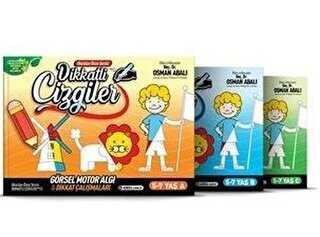 Dikkatli Çizgiler - Okuldan Önce Serisi 5-7 Yaş A-B-C - Adeda Yayınları