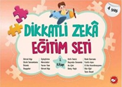 Dikkatli Zeka Eğitim Seti 1. Kitap 4 Yaş - Beyaz Balina Yayınları