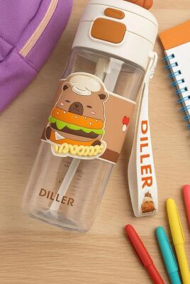 Dıller D2551 600 Ml Boyun Askılı Trıtan Su Matarası - 2