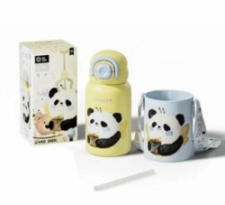 Diller D9241 Paslanmaz Çelik Termos Sevimli Panda 520Ml - Vagonlife