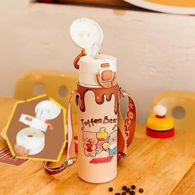 Diller D9260 Toffee Bear Figürlü 520Ml Paslanmaz Çelik Termos - 2