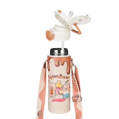 Diller D9260 Toffee Bear Figürlü 520Ml Paslanmaz Çelik Termos - 3