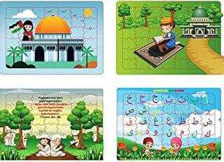 Çocuklar İçin Eğitici ve Eğlendirici Kudüs Yapbozu - Aksa Çocuk