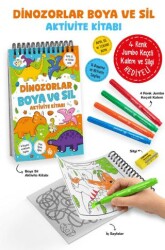 Dinozorlar – Boya ve Sil Aktivite Kitabı - 3 Yaş + - Bigkids Yayınları