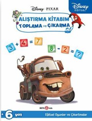 Disney Eğitsel Arabalar Çıkartmalı Alıştırma Kitabım Toplama ve Çıkarma - Beta Kids