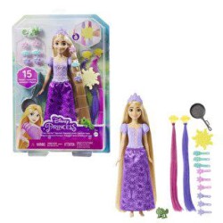 Disney Prenses Renk Değiştiren Sihirli Saçlı Rapunzel HLW18 - Mattel