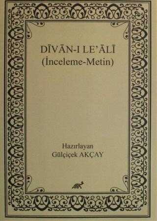 Divan-ı Le` Ali - Paradigma Akademi Yayınları