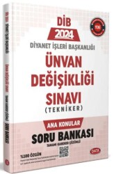 Diyanet İşleri Başkanlığı Unvan Değişikliği Sınavı Tekniker Ana Konular Soru Bankası - Karekod Çözüm - Data Yayınları