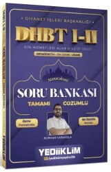Diyanet İşleri Başkanlığı DHBT I-II Ortaöğretim - Ön Lisans - Lisans Tamamı Çözümlü Soru Bankası - Yediiklim Yayınları