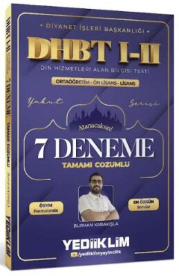 Diyanet İşleri Başkanlığı DHBT I-II Ortaöğretim - Önlisans - Lisans Tamamı Çözümlü 7 Deneme - 1