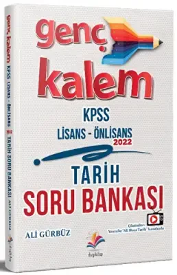 Dizgi Kitap 2022 KPSS Lise Ön Lisans Tarih Genç Kalem Soru Bankası Dijital Çözümlü - 1