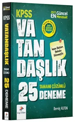 Dizgi Kitap 2022 KPSS Vatandaşlık Tamamı Çözümlü 25 Deneme - 1