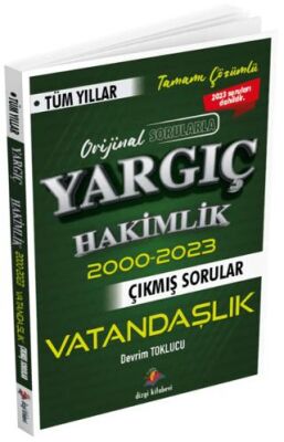 Dizgi Kitap 2024 Yargıç Hakimlik Vatandaşlık Tüm Yıllar Çıkmış Sorular - 1