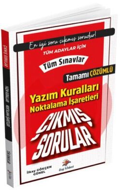 Dizgi Kitap Tüm Sınavlar İçin Yazım Kuralları Noktalama İşaretleri Tamamı Çözümlü Çıkmış Sorular - 1