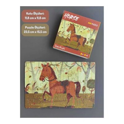 Çiftlik Sevimli At Mini Puzzle - 2
