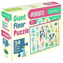 Dev Robotlar Jumbo Yer Puzzle - 1