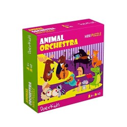 Hayvan Orkestrası Mini Puzzle - Doerkids