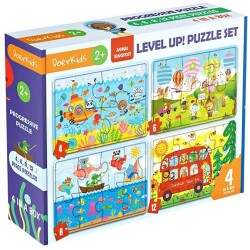Kademeli İlerleyen Taşıtlar Puzzle - Doerkids