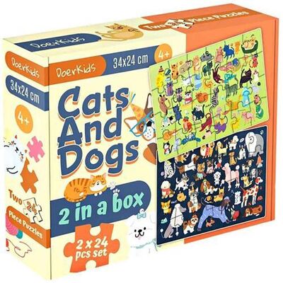 Kediler ve Köpekler Puzzle