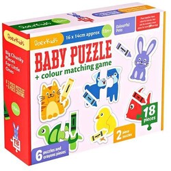 Renkli Hayvanlar Baby Puzzle - 1