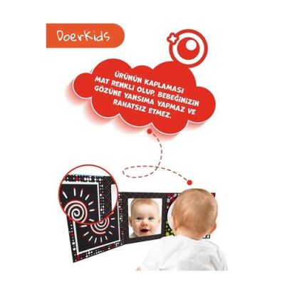 Tummy Time Taşınabilir Güvenli Bebek Aynası - 3