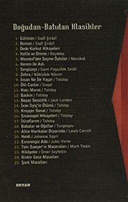Doğudan - Batıdan Klasikler 25 Kitap Takım - 1