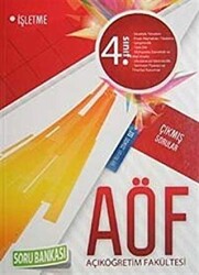 Dokuz Yayınları AÖF 4. Sınıf Çıkmış Sorular Soru Bankası - İşletme - Dokuz Yayınları