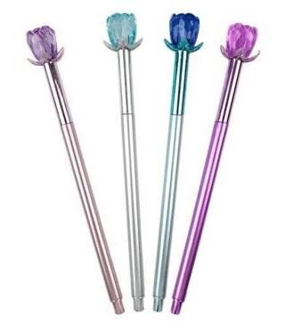 Dolphin Gp-3724 Gül Başlıklı Jel Kalem 4 Renk 48-192 - 1