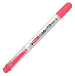 Dong-A Twinliner Soft Fırçalı Fosforlu Kırmızı No:13 - Dong-A