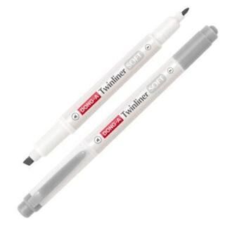 Dong-A Twinliner Soft Fosforlu Kalem Açık Gri No 65 - 1