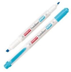 Dong-A Twinliner Soft Fosforlu Kalem Duman Mavi No 49 - Dong-A