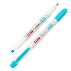 Dong-A Twinliner Soft Fosforlu Kalem Gök Mavi No 37 - Dong-A