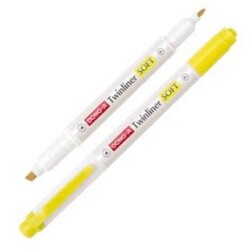 Dong-A Twinliner Soft Fosforlu Kalem Limon Sarı No 02 - Dong-A