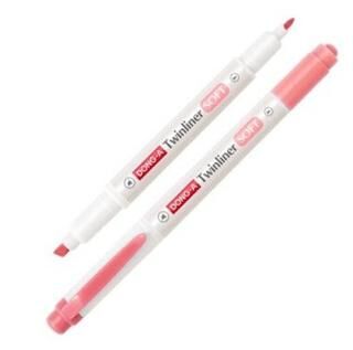 Dong-A Twinliner Soft Fosforlu Kalem Mercan Pembe No 12 - 1