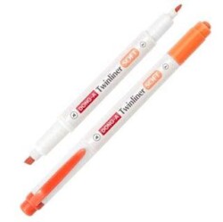 Dong-A Twinliner Soft Fosforlu Kalem Neon Turuncu No 10 - Dong-A