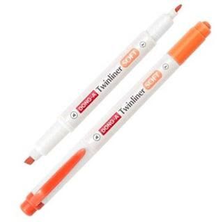 Dong-A Twinliner Soft Fosforlu Kalem Neon Turuncu No 10 - 1