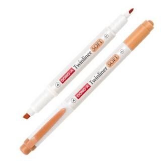 Dong-A Twinliner Soft Fosforlu Kalem Turuncu No 08 - 1